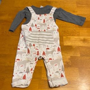 Peppy Mini cute winter/Christmas overalls.